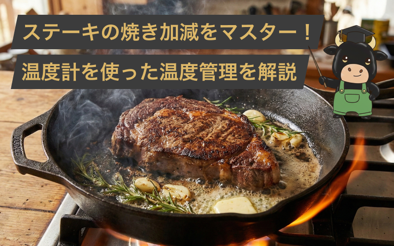 【保存版】ステーキの焼き加減を完璧にする秘訣!プロが教える温度管理と肉温度計の正しい測り方